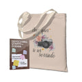 Kit Fortaleza Espiritual: - Devocional Quarto de Guerra+ Ecobag Deus Quer Te Ver Sorrindo