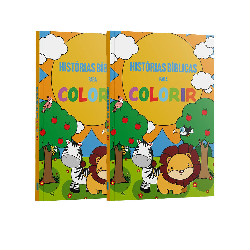 Kit: Histórias Bíblicas para Colorir - Capa Animaizinhos De Deus