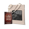 Kit Homem Forte em Deus : Devocional um Homem Segundo o Coração de Deus | Adriel Ribeiro +Ecobag - Leão de Judá