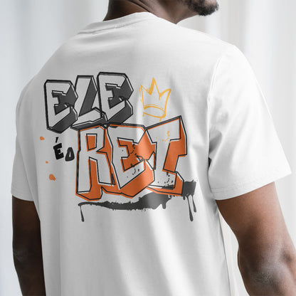 Camiseta Cristã Masculina | Ele é o rei | Branca
