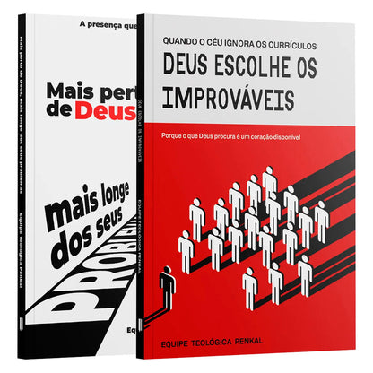 Kit Improváveis nas Mão de Deus | Mais perto de Deus, Mais Longe dos Seus Problemas + Deus Escolhe os Improváveis