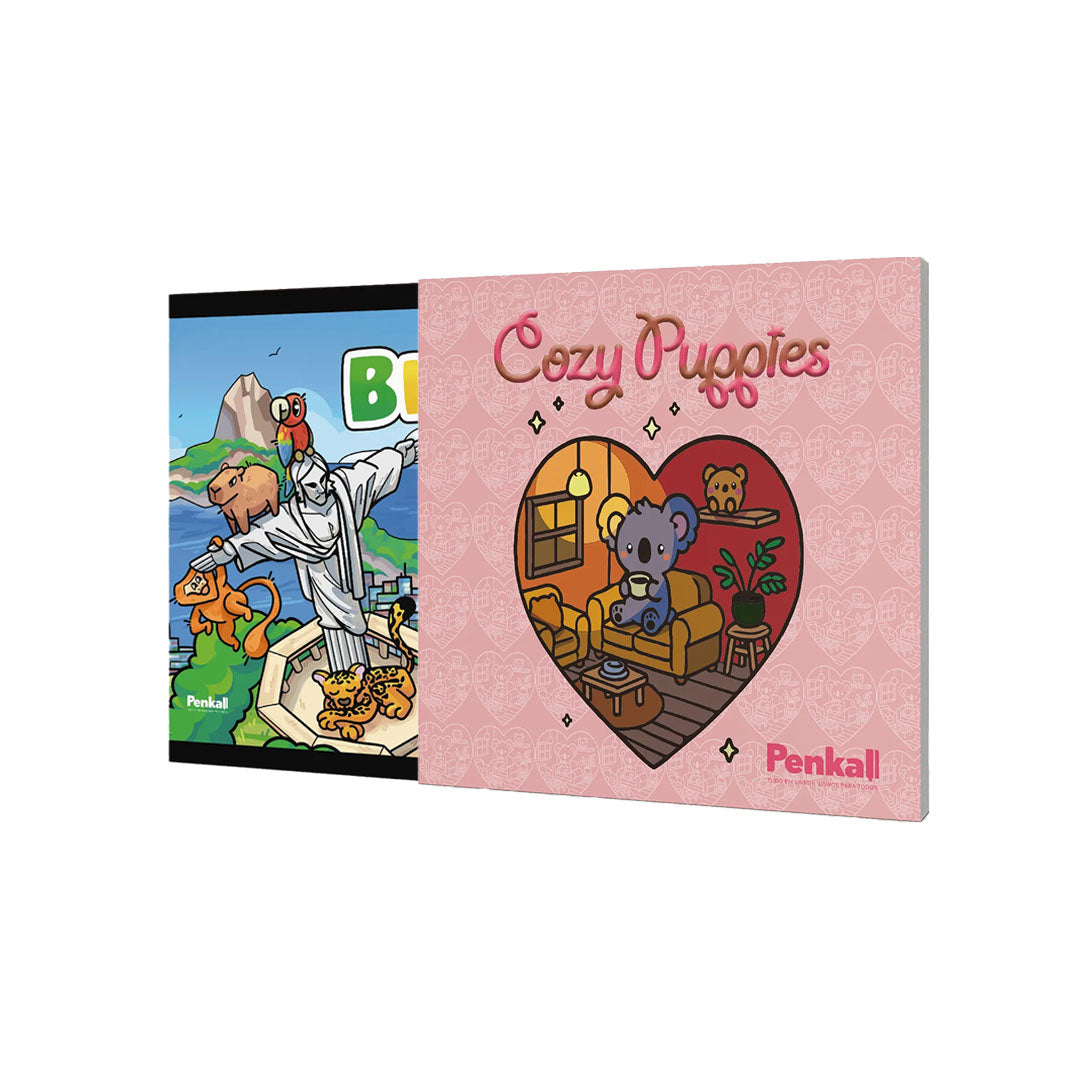 Kit Infantil de Colorir - Cozy Puppies + Brazil Cuties - Riquezas do Brasil
