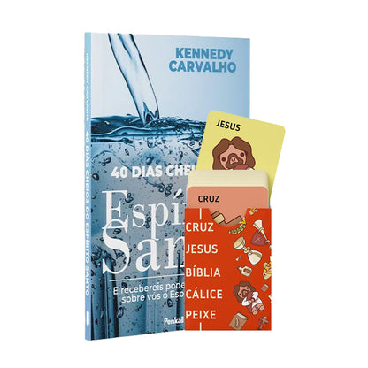 Kit Jogo Bíblico - Cruz, Jesus - Avivamento e Poder - Jogo  + 40 Dias Cheios do Espírito Santo