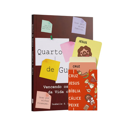 Kit Jogo Bíblico - Cruz, Jesus - Estratégia Espiritual - Jogo  + Quarto de Guerra