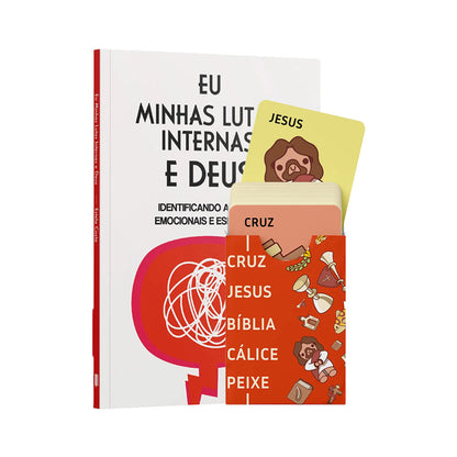 Kit Jogo Bíblico - Cruz, Jesus - Jogo  + Eu, Minhas Lutas Internas e Deus
