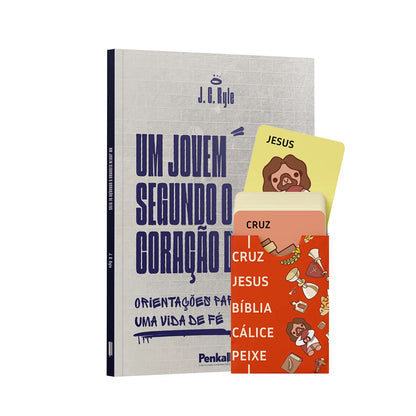 Kit Jogo Bíblico - Cruz, Jesus - Juventude Segundo Deus  - Jogo  + Um Jovem Segundo o Coração de Deus