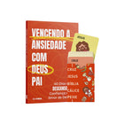 Kit Jogo Bíblico - Cruz, Jesus - Vitória na Ansiedade - Jogo  + Vencendo a Ansiedade com Deus Pai