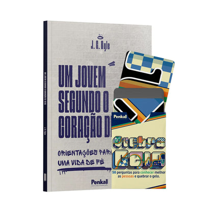 Kit Jogo Bíblico - Quebra Gelo + Um Jovem Segundo o Coração de Deus