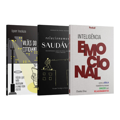 Kit Jornada da Mente ao Coração | Relacionamento Saudáveis + Inteligência Emocional + Vilões do cotidiano