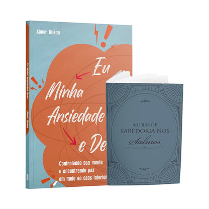 Kit Livro + Livreto - Eu, Minha ansiedade e Deusl + Livreto 40 dias de Sabedoria em Salmos