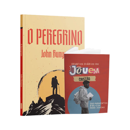 Kit Livro + Livreto - O Peregrino | John Buyan + Livreto Desafios Diários do Jovem Cristão