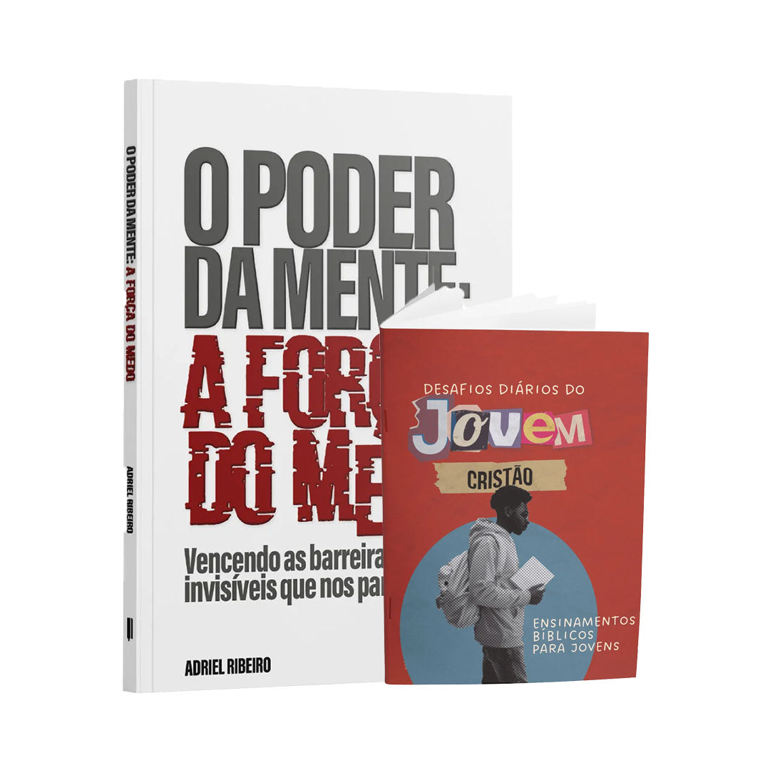 Kit Livro + Livreto - O Poder da Mente: A Força do Medo + Livreto Desafios Diários do Jovem Cristão