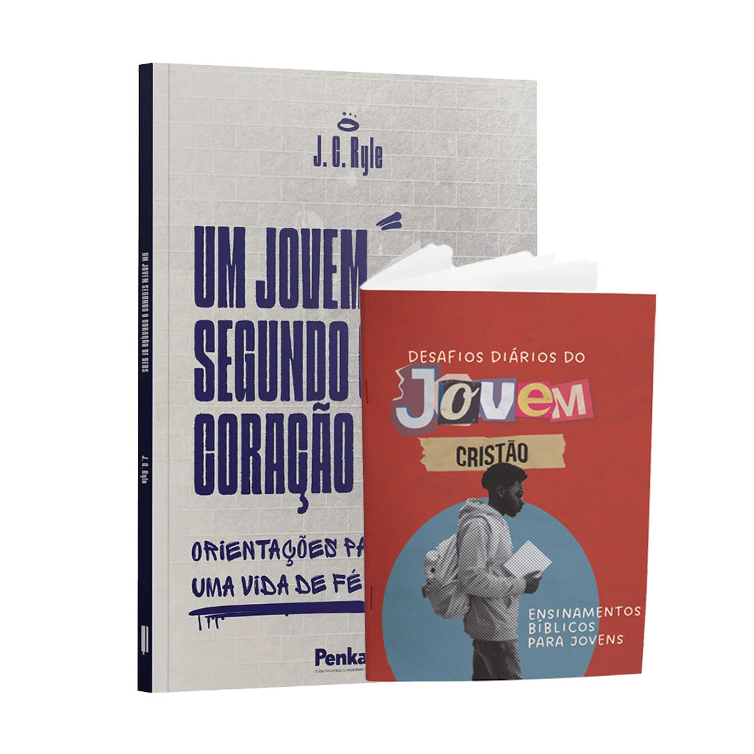 Kit Livro + Livreto - Um Jovem Segundo o Coração de Deus + Livreto Desafios Diários do Jovem Cristão