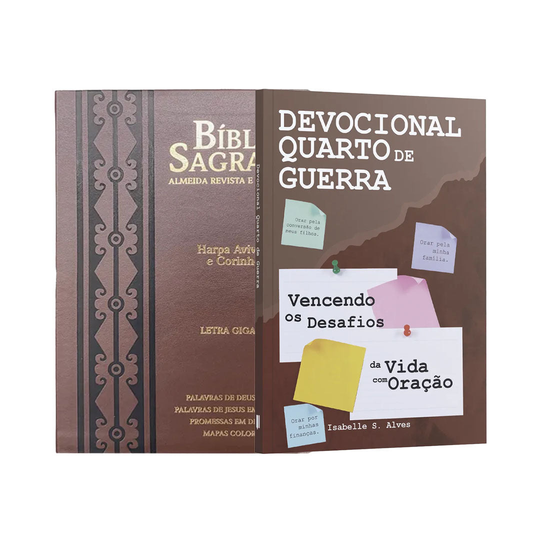 Kit Luz na Jornada + Bíblia ARC PPM + LIVRO