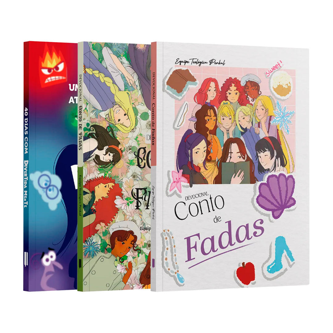 Kit Mentes Mágicas na Fé | 40 Dias com Divertidamente + Devocional Conto de Fadas