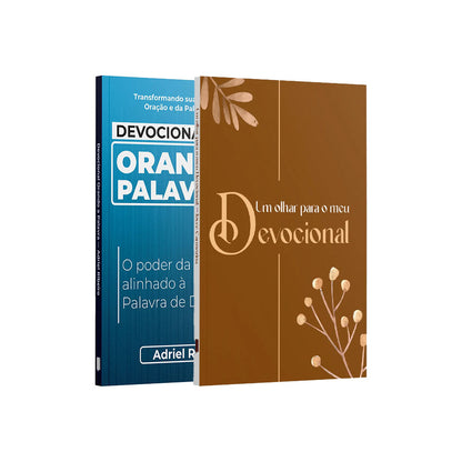Kit Meu Encontro com Deus | Caderno Devocional  - Um olhar para o meu Devocional + Devocional Orando a Palavra