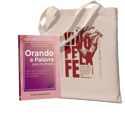 Kit Mulher de Oração: Orando a Palavra para Mulheres | + Ecobag - Vivo pela fé