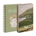Kit Mulheres em Oração | Diário Flor Aquarela Verde + Jornada de Encorajamento Espiritual