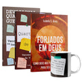 Kit O Poder que Forja Almas - Caneca Quarto de Guerra + Livro e Devocional Quarto de Guerra + Forjados em Deus