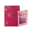 Kit Orando com Mulheres -Orando a Palavra p/ Mulheres + Bíblia ARC Full Color c/ Harpa PU - Prateada Floral Margarida Pink