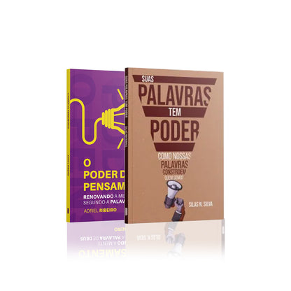 Kit Palavra e Mente Renovada - | Suas Palavras tem Poder + O poder do pensamento