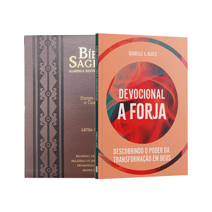 Kit Palavra que Transforma + Bíblia ARC PPM + LIVRO