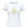 Camiseta Cristã Feminina - Deus está vivo | Branca