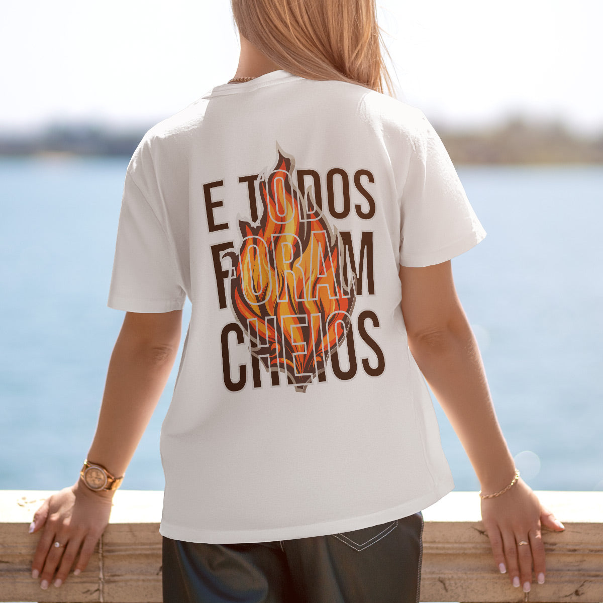 Kit Promessas de Luz - Orando a Palavra para Mulheres + Camiseta | Baby Look | Fogo