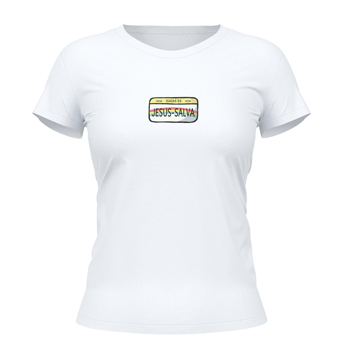 Camiseta Cristã Feminina - Jesus Salva | Branca