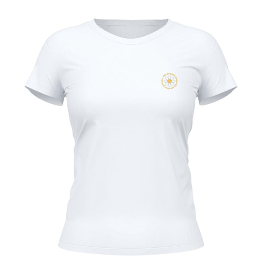 Camiseta Cristã Feminina - Margarida | Branca