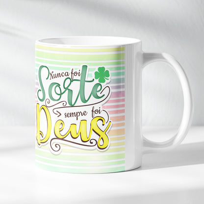 Kit Propósito Divino | Caneca - Nunca foi sorte + Livreto Nova Criatura