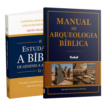 Kit Raízes Eternas | Manual de Arqueologia Bíblica + Estudando a Bíblia de Gênesis a Apocalipse