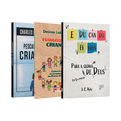 Kit Sementes da Fé | Evangelizando Crianças + Educando Filhos + Pescadores de Crianças.