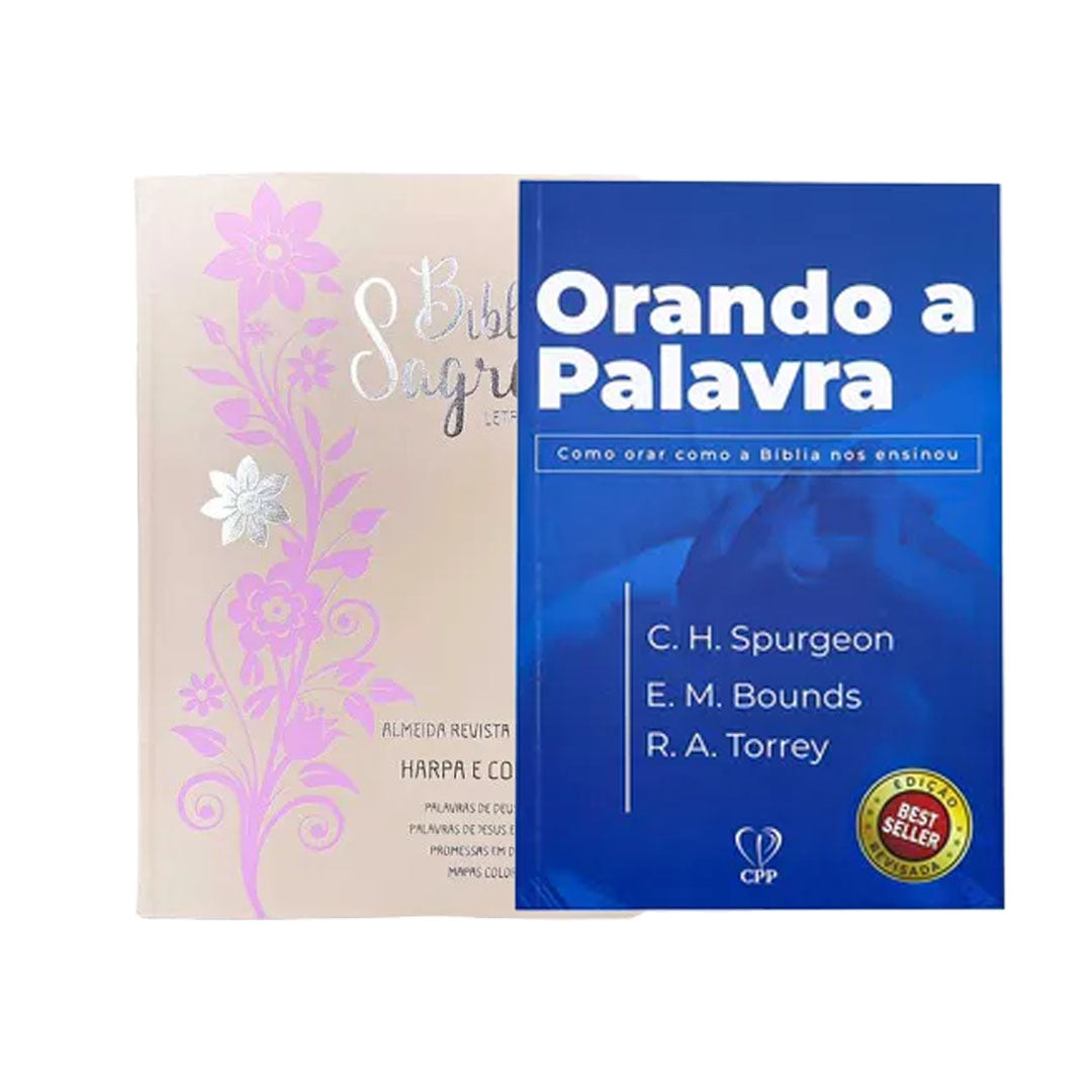 Kit Sementes da Palavra + Bíblia ARC PPM + LIVRO