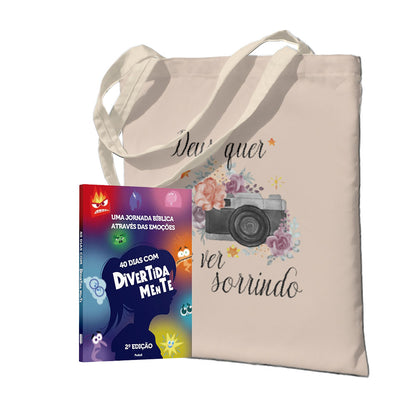 Kit Sentimentos Restaurados : Devocional | 40 Dias Com Divertidamente | + Ecobag Deus Quer Te Ver Sorrindo