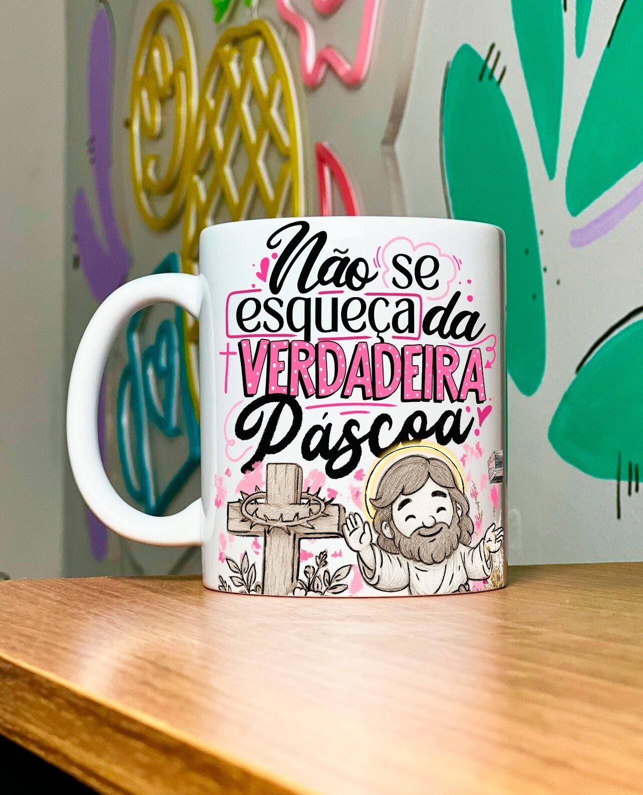 Kit Verdade da Páscoa - Caneca - Não se esqueça da Verdadeira pascoa + Livreto Livreto Nova Criatura