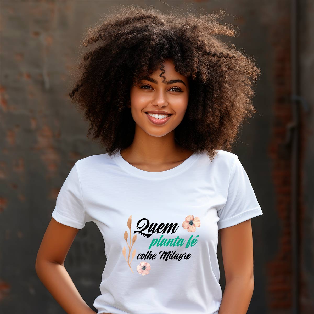 Kit Vestida de Promessas - Orando a Palavra para Mulheres + Camiseta | Baby Look | Quem planta fé