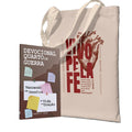 Kit Vida de Fé:   Devocional Quarto de Guerra+ Ecobag - Vivo pela fé
