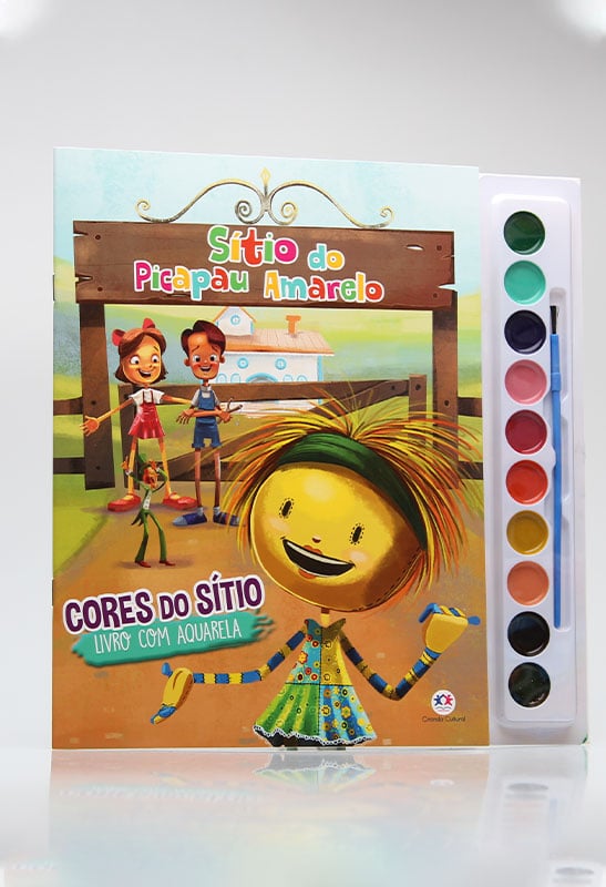 Livro com Aquarela | Sítio do Picapau Amarelo | Ciranda Cultural