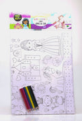 Livro-pôster para Colorir | Princesa | Brasileitura