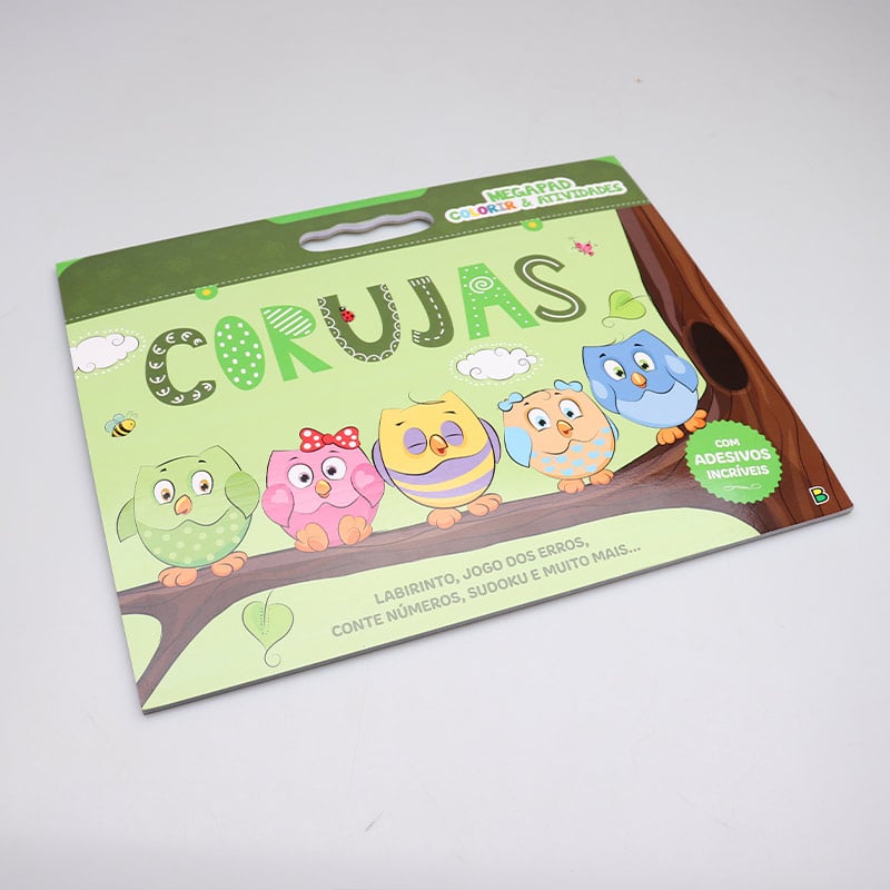 Megapad Colorir &amp; Atividades | Corujas | Brasileitura