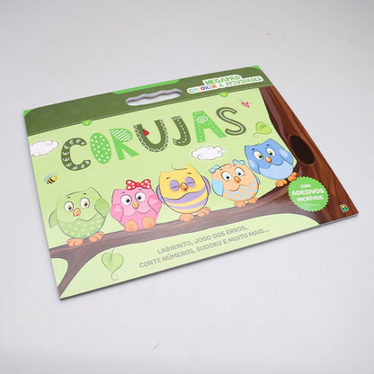 Megapad Colorir &amp; Atividades | Corujas | Brasileitura