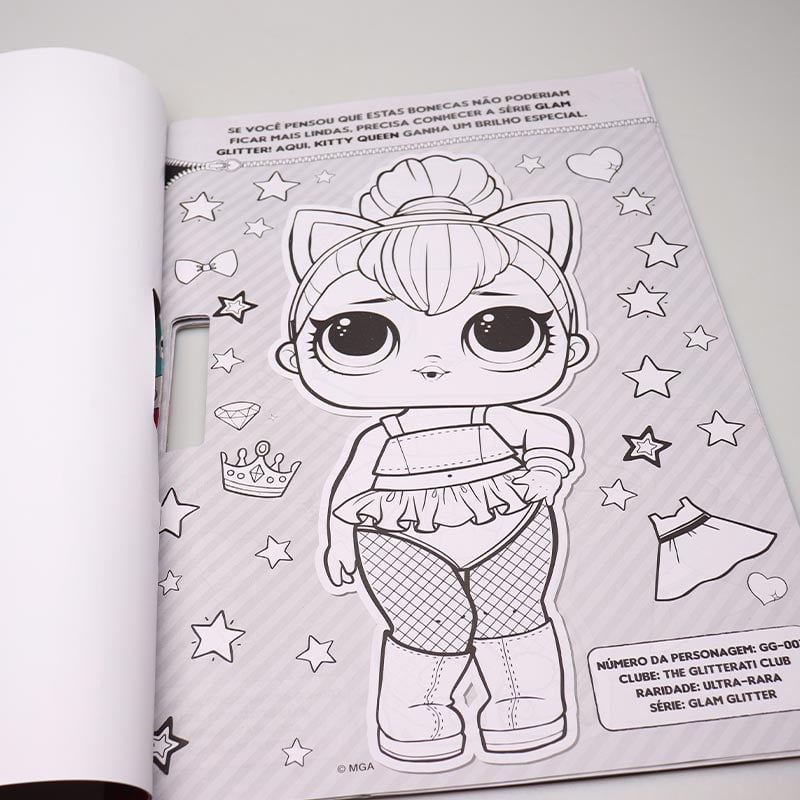 Megaprancheta Para Colorir Com Adesivos | L.O.L. Surprise!