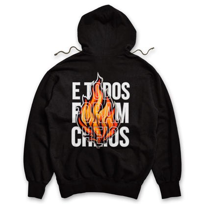 Moletom Canguru - E todos foram cheios | Preto