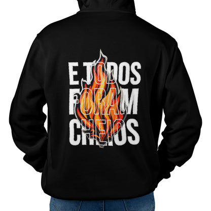 Moletom Canguru - E todos foram cheios | Preto