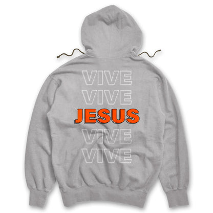 Moletom Canguru - Jesus Vive | Cinza Claro