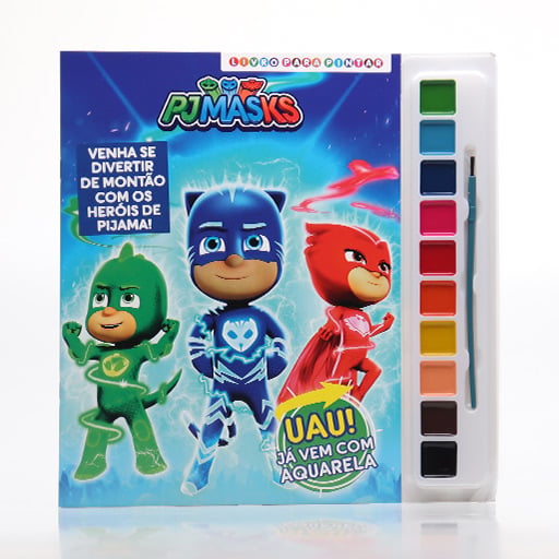 PJ Masks | Livro para Pintar com Aquarela