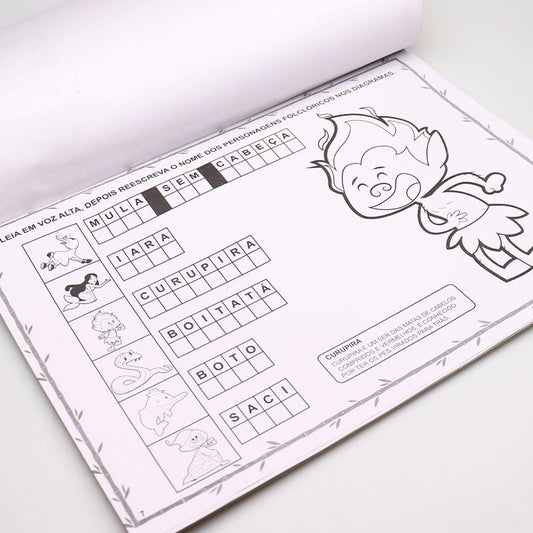 Prancheta Para Colorir Supersérie | Folclore Brasileiro