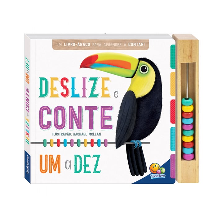Primeiros Conceitos | Aprenda com Ábaco: Deslize e Conte Um a Dez | TodoLivro