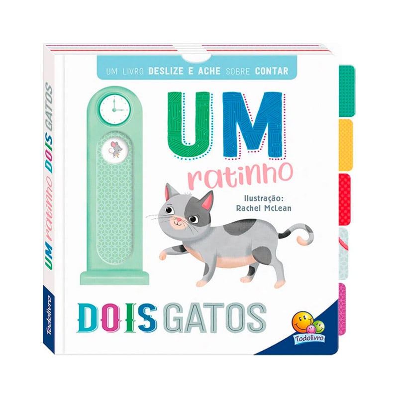 Primeiros Conceitos Deslize e Ache: Um Ratinho e Dois Gatos | Todolivro